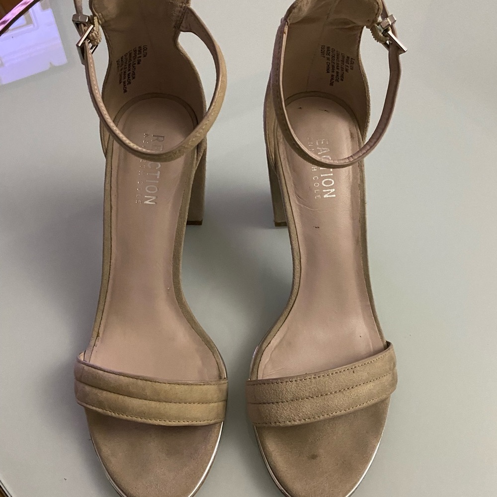 Kenneth Cole Reaction - Women's Lex Suede Ankle Strap Block Heel Sandals